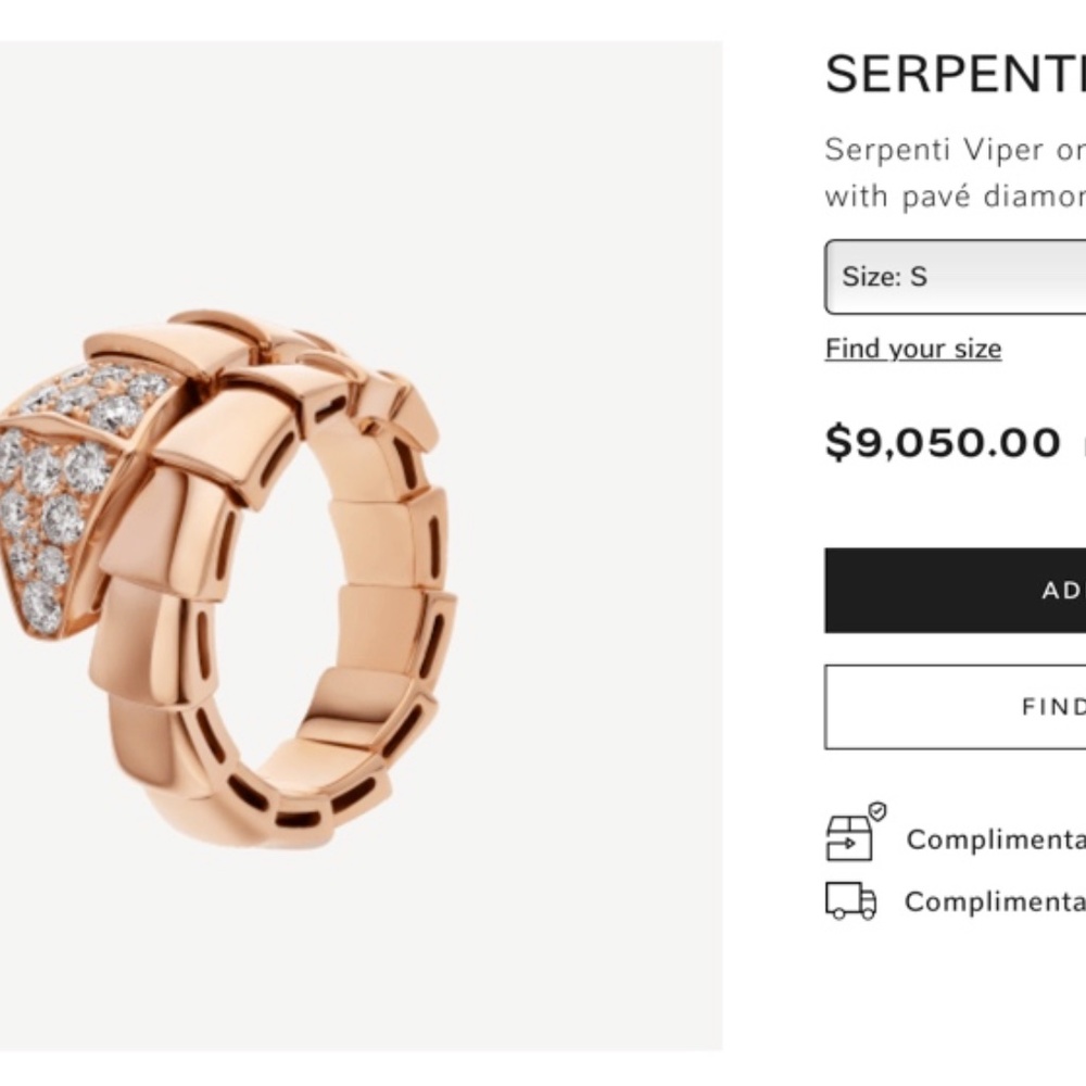 Bulgari SERPENTI VIPER RING - Picture 2 of 4